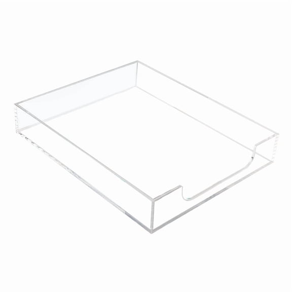 Acrylic Letter Tray Paper Organizer, Transparent Desktop Organizer Stackable Accessory New