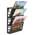 thumbnail image 2 of Grid Magazine Rack 3Pocket, Black, 2 of 2