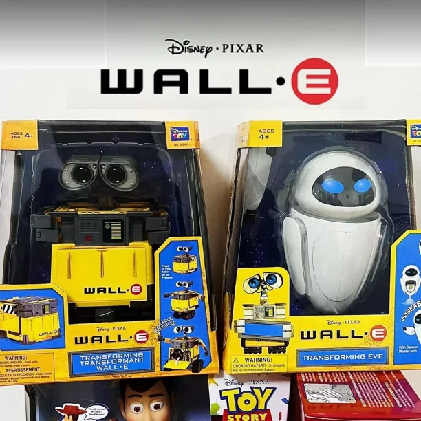 Figuras de accion originales de para ninos juguetes Thinkway WALL E Transforming EVE Robot modelo de juguete regalo de Navidad para ninos coleccion Bodega Aurrera en linea