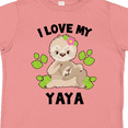 thumbnail image 4 of Inktastic Cute Sloth I Love My Yaya with Green Leaves Boys or Girls Toddler T-Shirt, 4 of 5