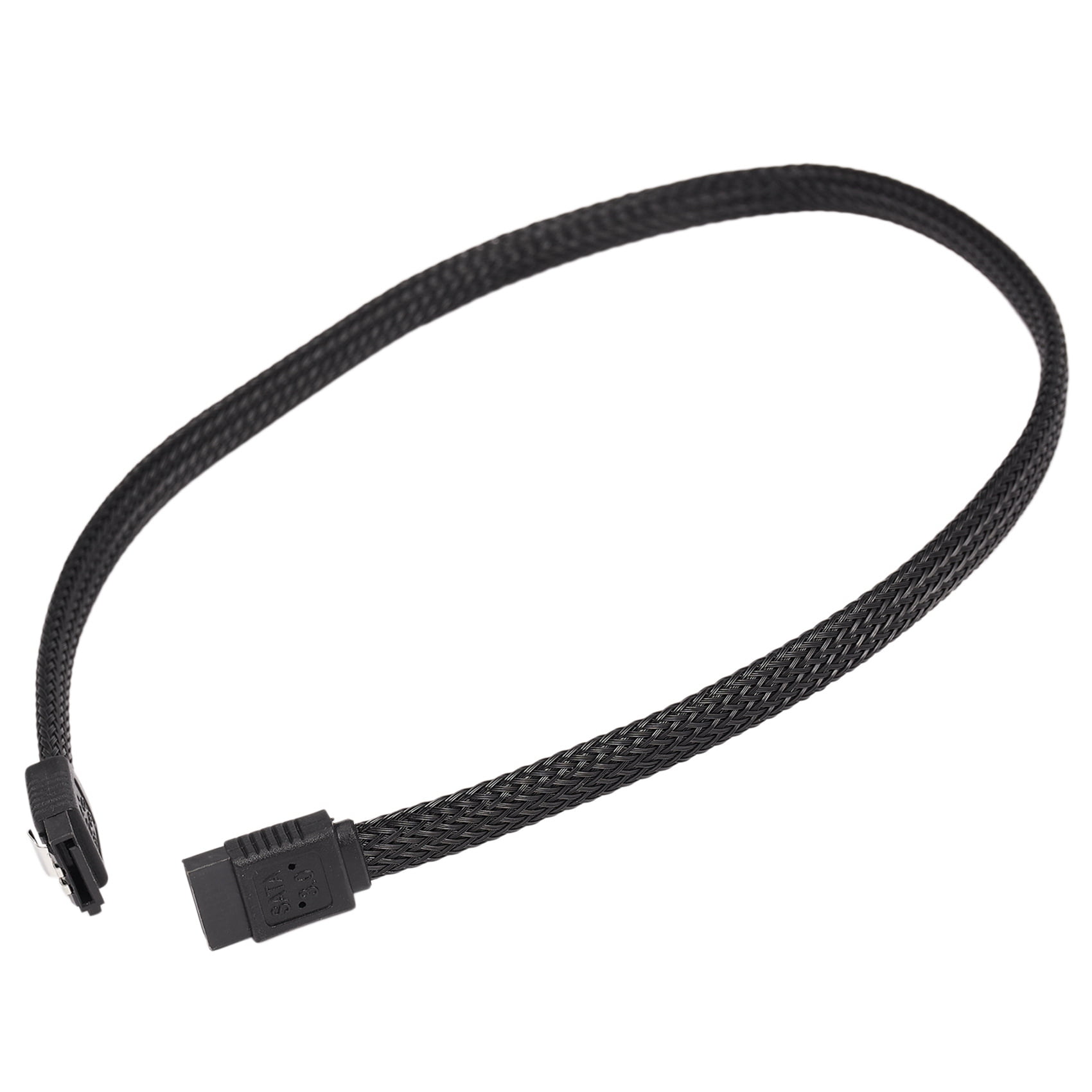 20X 50CM SATA 3.0 III SATA3 7Pin Data Cable 6Gb/S SSD Cables HDD Cord with Nylon Sleeved Premium Version(Black)