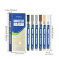 thumbnail image 2 of 6-Pack Multi-Color Tile Grout Pen - Easy Gap Filler for Bathroom & Kitchen, 2 of 8