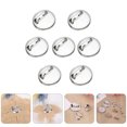 thumbnail image 2 of 100 piezas DIY accesorios de broche accesorios de fabricación de joyas Clips de base de disco redondo, 2 of 6