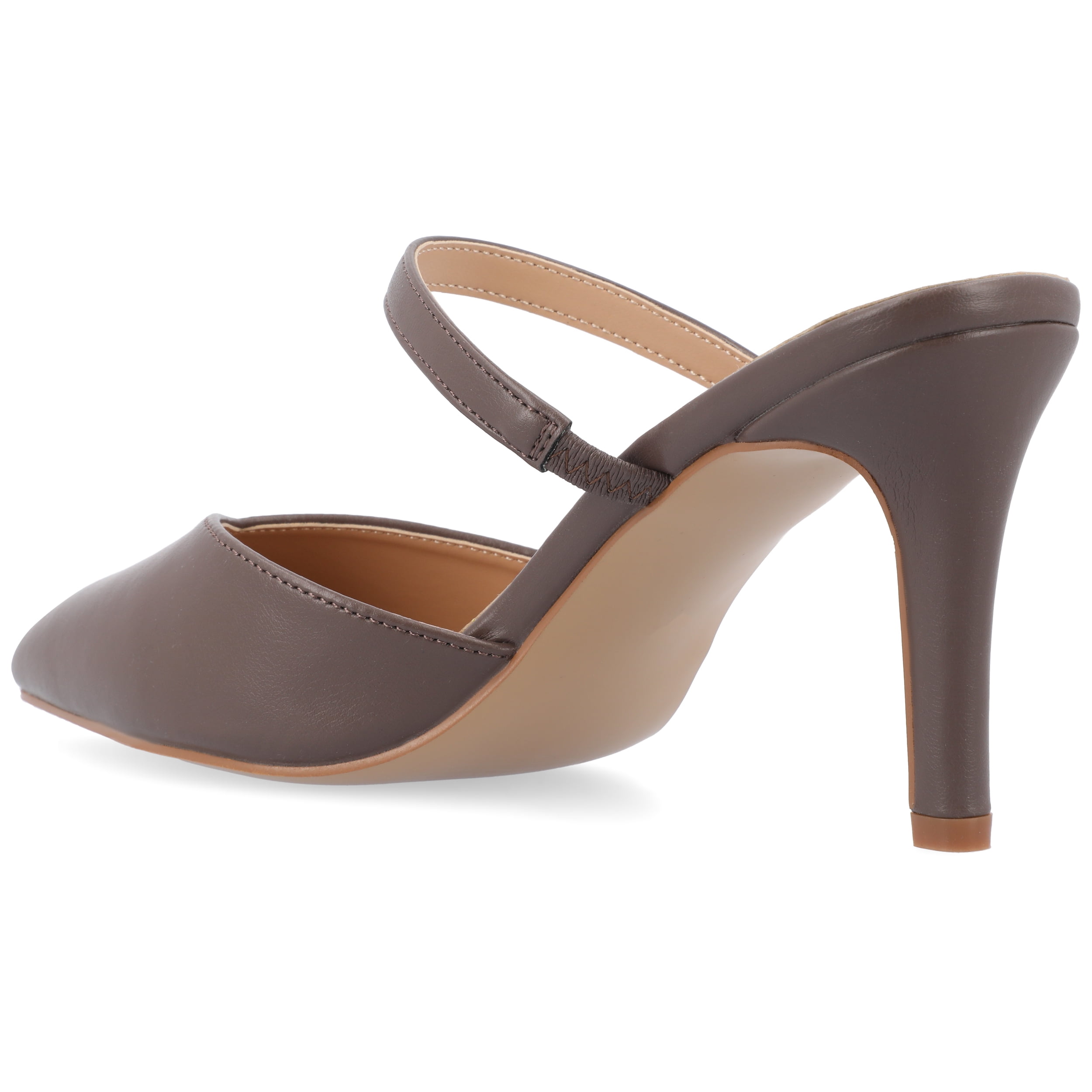 Journee Women's Yvon SuperNatural Shades Pointed Toe Mule Pumps
