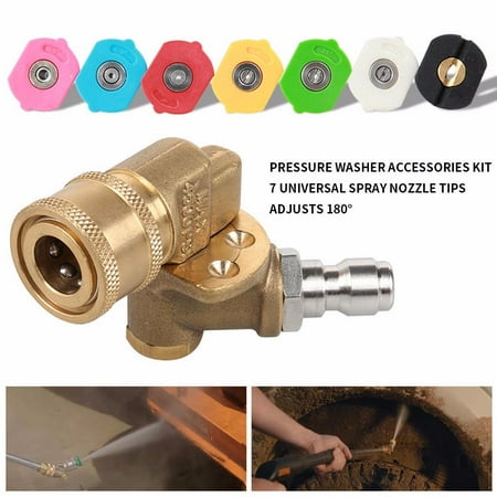 

Drill Bits Sets Quick 1/4 Coupler 180 Nozzle Spray Connecting Washer Inch Pressure Pivoting Tools & Home Improvement
