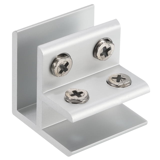 90 degree glass clamp, for 10-12mm thickness adjustable double-sided aluminum alloy glass shelf support