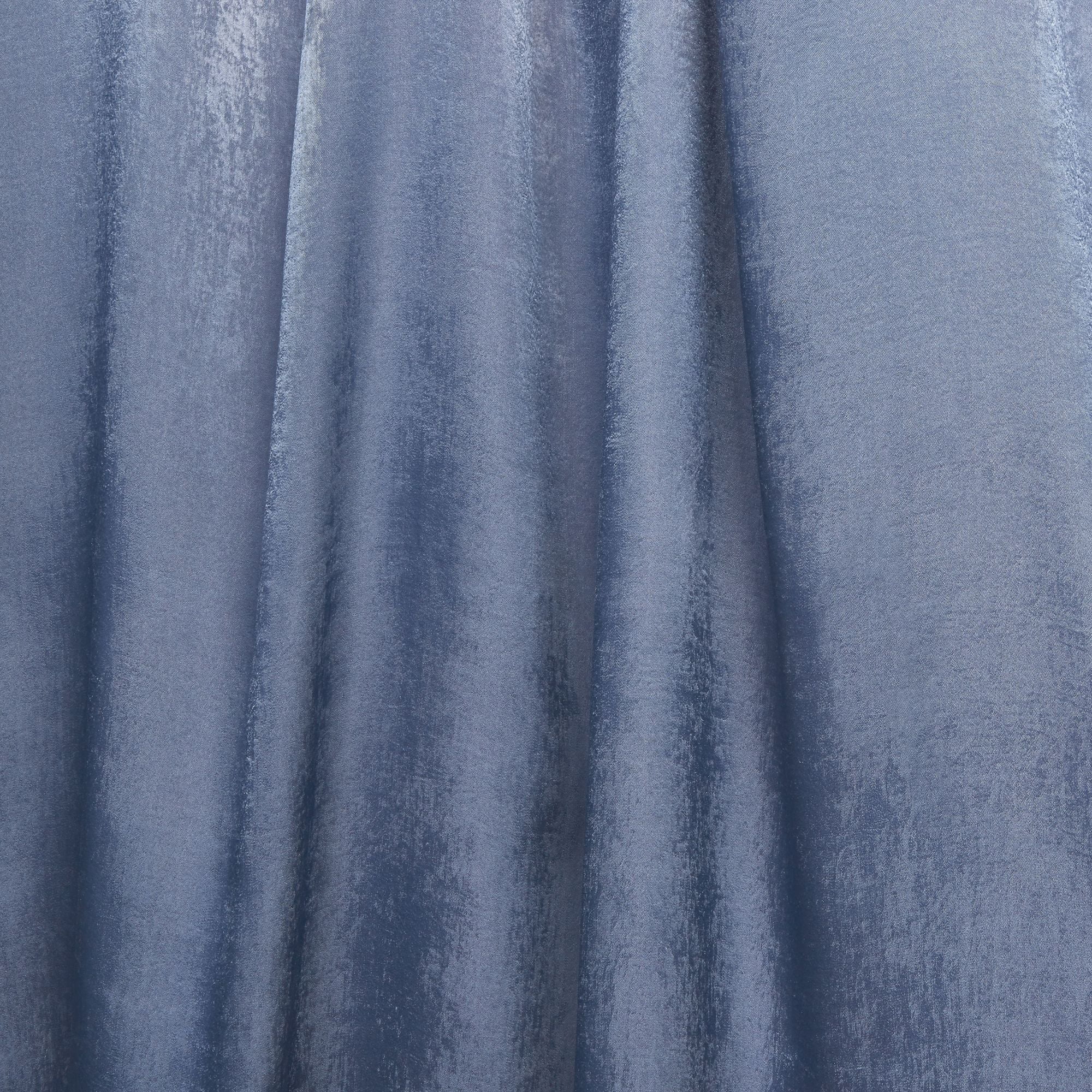 Exclusive Home Bari Light Filtering Spiral Loop Tab Top Curtain Panels, 54"x84", Slate Blue, Set of 2