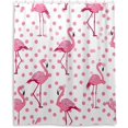 thumbnail image 2 of Coolnut Cute Flamingo Shower Curtain Waterproof Fabric with 12 Hooks Bathroom Bath Curtain Set Polyester Fabric Machine Washable 60 x 72 Inch Home Decor, 2 of 6