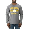 thumbnail image 1 of Wild Bobby City of San Diego Baseball Fantasy Fan Sports Men's Long Sleeve T-Shirt, Heather Grey, XX-Large, 1 of 6