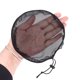 thumbnail image 3 of Gorro de red tejido negro para mujer, coleta con cordón elástico para hacer moño de pelo, herramientas para hacer peluca (redondo), 5 uds., 3 of 5