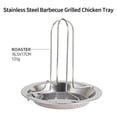 thumbnail image 3 of Toystoory Rejilla para pollo asado de acero inoxidable, 2 uds., soporte desmontable para pollo a la parrilla, soporte estable para pollo a la parrilla, Utensilios de cocina Toystoory HA013719-00, 3 of 6
