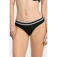 thumbnail image 3 of 6 Packs of SOFRA Women's Cotton Thong Low Rise Wide Band Underwear Sexy Panty - Style#7, 3 of 3