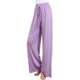 thumbnail image 1 of Pantalones de yoga de pierna ancha para mujer, cómodos pantalones de entrenamiento modales, pantalones holgados, pantalones palazzo fluidos, pantalones de baile de moda, 1 of 4