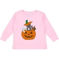 thumbnail image 3 of Inktastic Halloween Kitties in Pumpkin Boys or Girls Long Sleeve Toddler T-Shirt, 3 of 5
