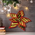 thumbnail image 4 of Christmas Artificial Poinsettia Flowers for Xmas Tree Decorations,9 Inches Jumbo Poinsettia Decor for Tree,Christmas Tree Garland Wreath Filler Ornaments for Home Party Xmas Decor, 4 of 7