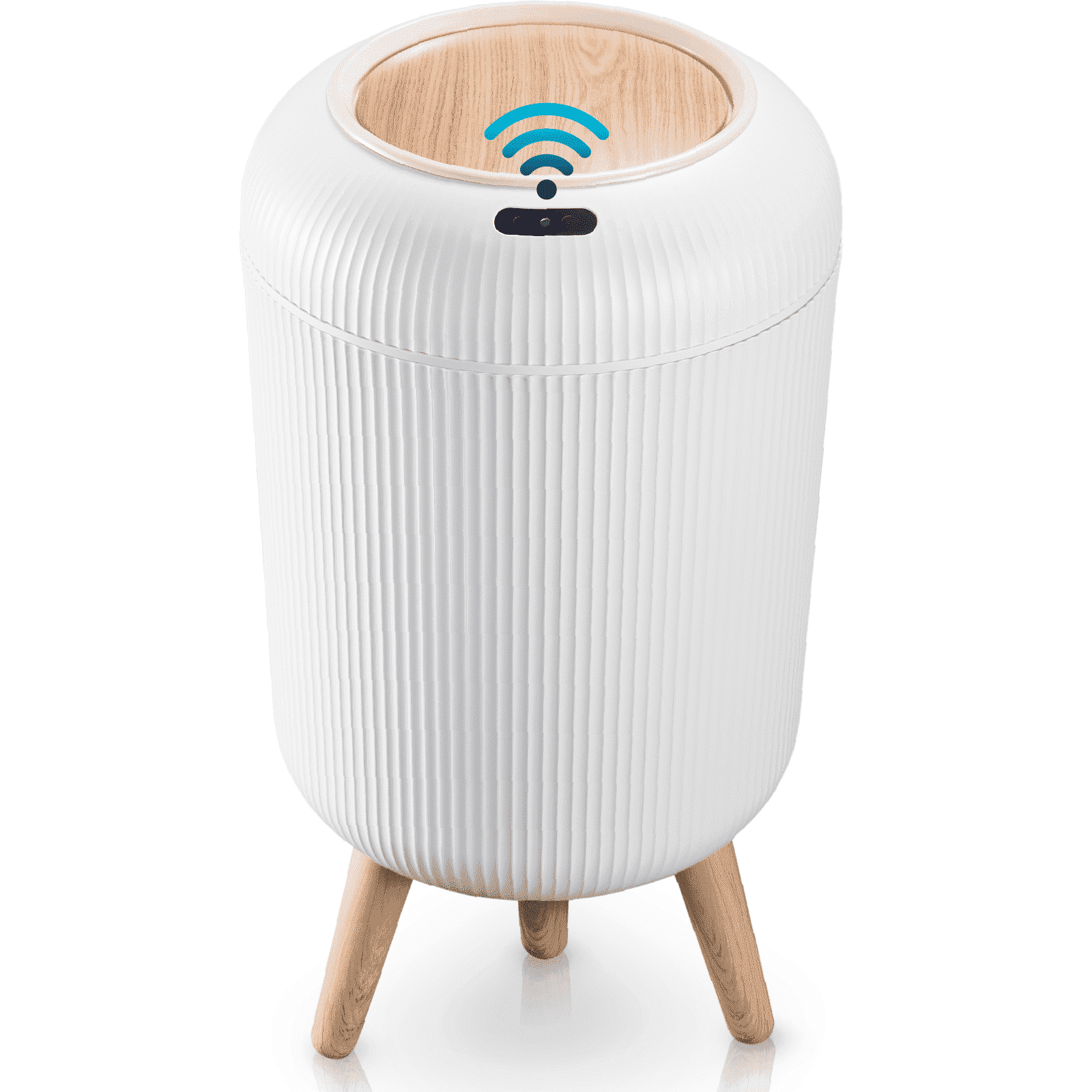 Liba Touchless Motion Sensor Trash Can, Waterproof for Kitchen & Bathroom, 2.6 Gallon, White