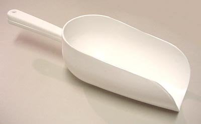Scoop Flour Scoop Plastic White Length 18,7 cm Laffe 11,2 cm Handle 7,5 cm 