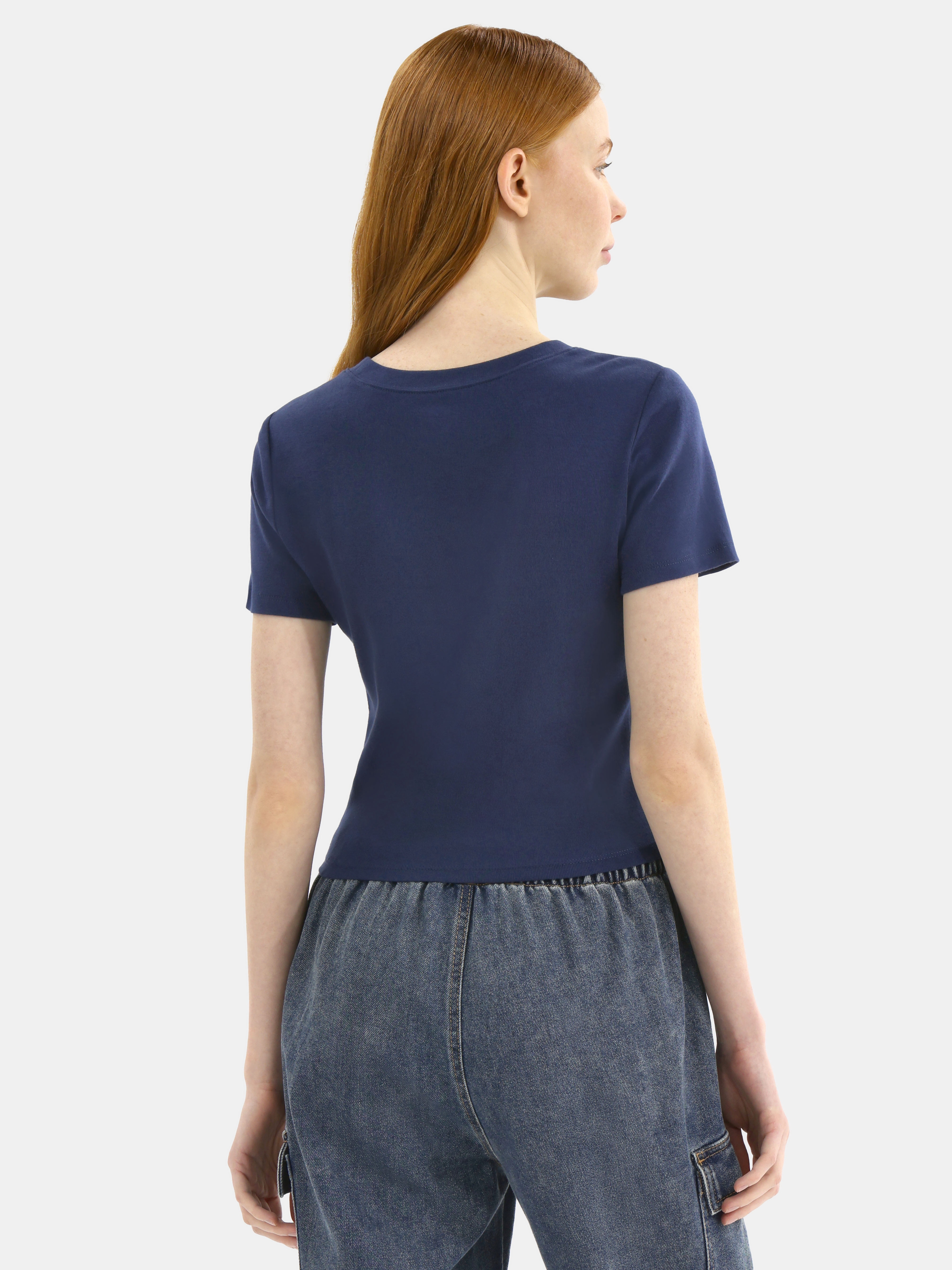 No Boundaries Cotton Crew Cropped Tee, Women's