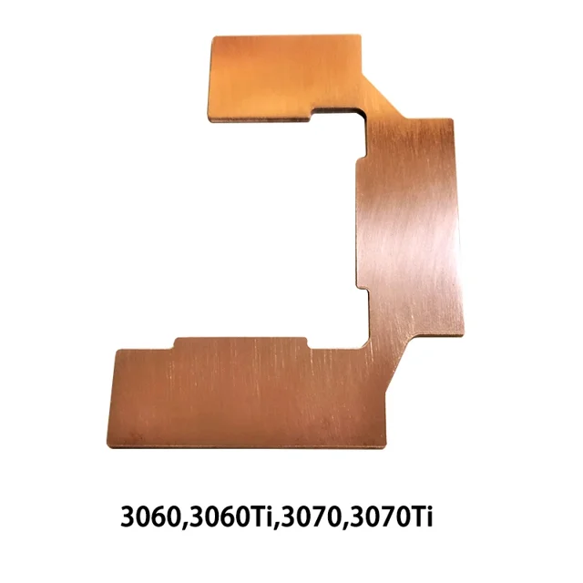 GPU RAM Copper Heat Sink For Radiator Memory Miner RTX 3060 3070 3080 3090 / 5600 5700 GPU Cooling Down 15-40 Degree Thermal Pad typeE Thickness 1.2mm