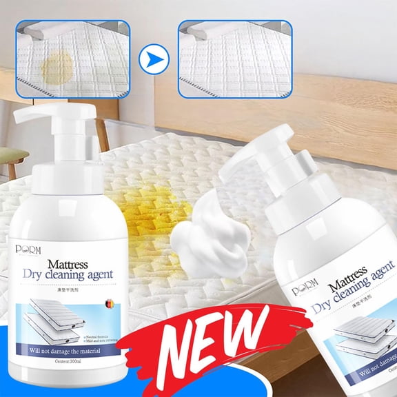 Mattress Stain Remover, Quick Drying Sweat Eliminator Liquid 300ml, Couch Cleaner Spray Yellow Stain Remover, Fabric Stain Cleaner with Easy Spray Application, Pet Urine Laundry