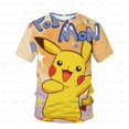 thumbnail image 1 of 2022 año Anime chico Camiseta de manga corta niño niña pokemon verano 3D estampado moda casual camiseta de poliéster de alta calidad camiseta160 heqiyong CONDUJO, 1 of 2