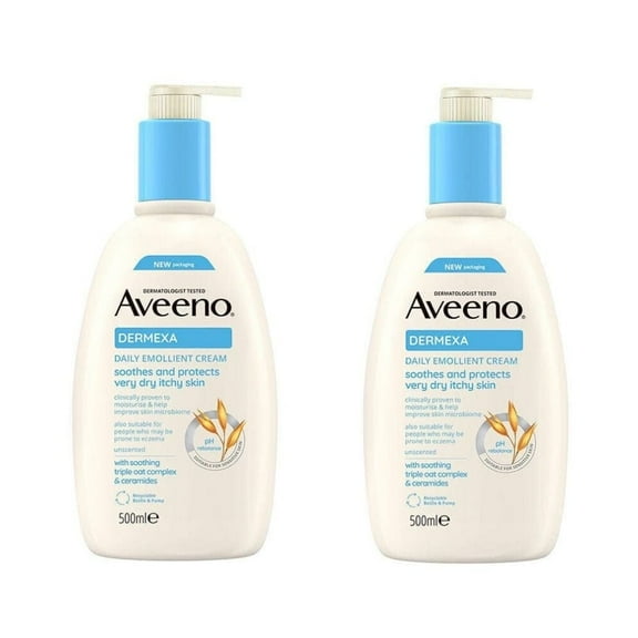 Aveeno Dermexa Daily Emollient Cream 500 ml -2 Pack