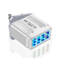 thumbnail image 2 of Cargador de teléfono de carga rápida QC 3.0 4 USB para iPhone 12 X Xs 8 (Blanco Reino Unido), 2 of 8
