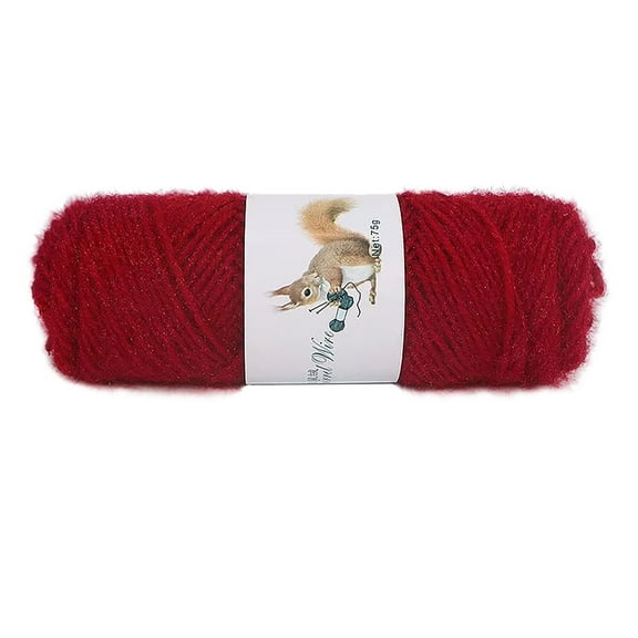 Aodebiao Fil à Tricoter Style Mohair - Mélange de Laine Polyester 150 m pour Crochet et Bricolage (75 G/écheveau), Fil Doux et Résistant au Boulochage pour Châles, Foulards, Tuques - Lavable à la Main, Aiguille 5,0-6,0 mm Recommandée