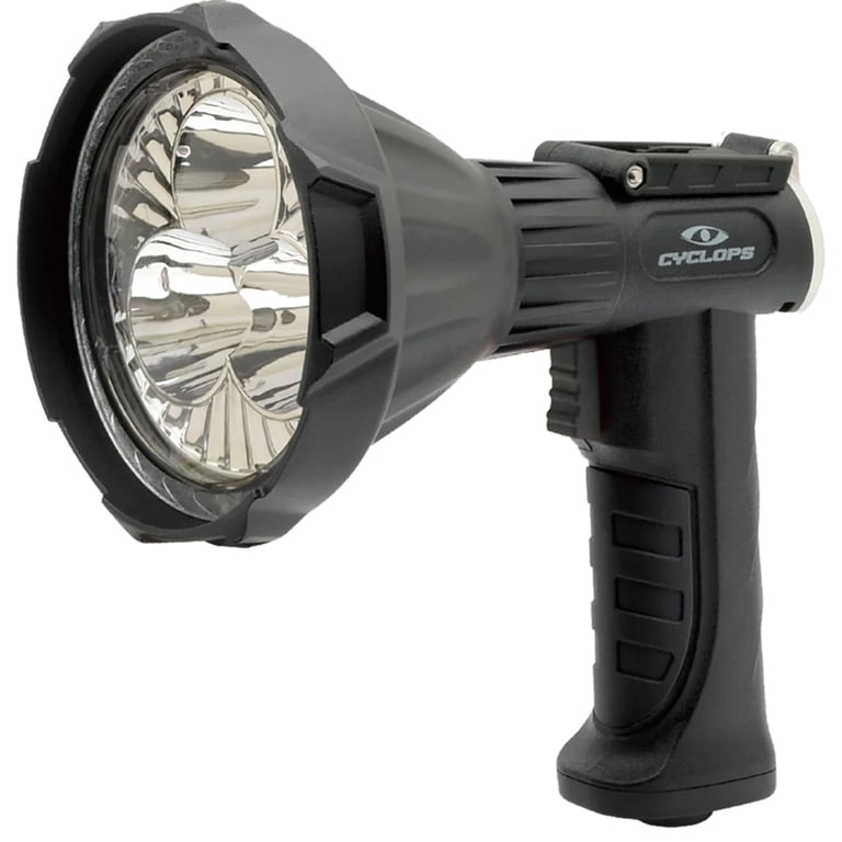 cyclops rechargeable flashlight 4500 Lumen Portable Handheld REVO Spotlight with Car Charger/Adapter : Tools & Home Improvement including high Cyclops 10 Watt LED Spotlight