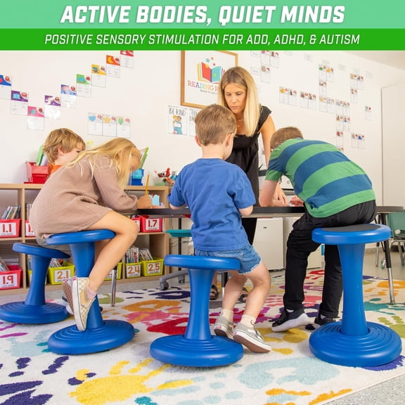 haoqianqian 18 Inch Wobble Chair - Sensory Stool for Active Kids - ADHD Chair for Classrooms or Home