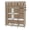 Beige, variant on Knocbel Portable Wardrobe High-leg Closet Clothes Storage Organizer with Non-woven Fabric Cover, Stable Stainless Steel Frame and Side Bags, 50"W x 17.7"D x 68.9"H Dark Blue