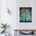 thumbnail image 3 of PRATYUS Fall Decor Stippling Tree Ready to Hang Canvas Wall Art Picture 16x20in for Living Room Bedroom 16x20in, 3 of 3