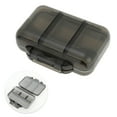 thumbnail image 3 of Unique Bargains 7 Grids Double Layers Portable Pill Box 1 Pc Gray, 3 of 6