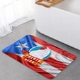 thumbnail image 5 of Kitchen Mat Rug Set of 2 Puerto Rico Flag Chicken Runner Rug Anti-Fatigue Comfort Memory Foam Standing Mat Non-Slip Floor Door Mat for Bathroom Bedroom 18x30in+18x48in, 5 of 6