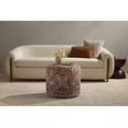 thumbnail image 2 of Loloi LPFLAY2 Spice Red 18" x 18" x 20" Vintage-Inspired Pouf for Living Room or Bedroom, 2 of 5