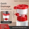 thumbnail image 6 of Kitchen Basins Sewer Branch Universals Sink Pipe Fittings Drain Pipe Adapters Sealing Rings For Easy Cleaning Maintenance, 6 of 7