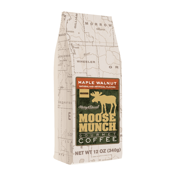Harry & David Moose Munch Maple Walnut Ground Coffee, Medium Roast, 12 Oz