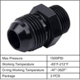 thumbnail image 4 of GFDYREE Adaptateur de Raccord Torique Mâle 10AN vers AN8 ORB 2 Pcs, 4 of 5