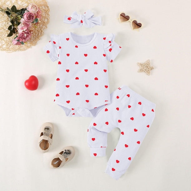 Conjuntos de blusa y camisa de cuello redondo y manga corta con estampado de colores para niña, mono de cuello redondo y manga larga con cintura elástica, pantalones estampados y diadema, conjunto de