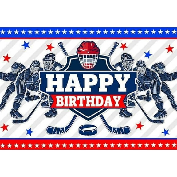 Hockey Themed Edible Icing Sheets fits 1/4 sheet cake or ;larger