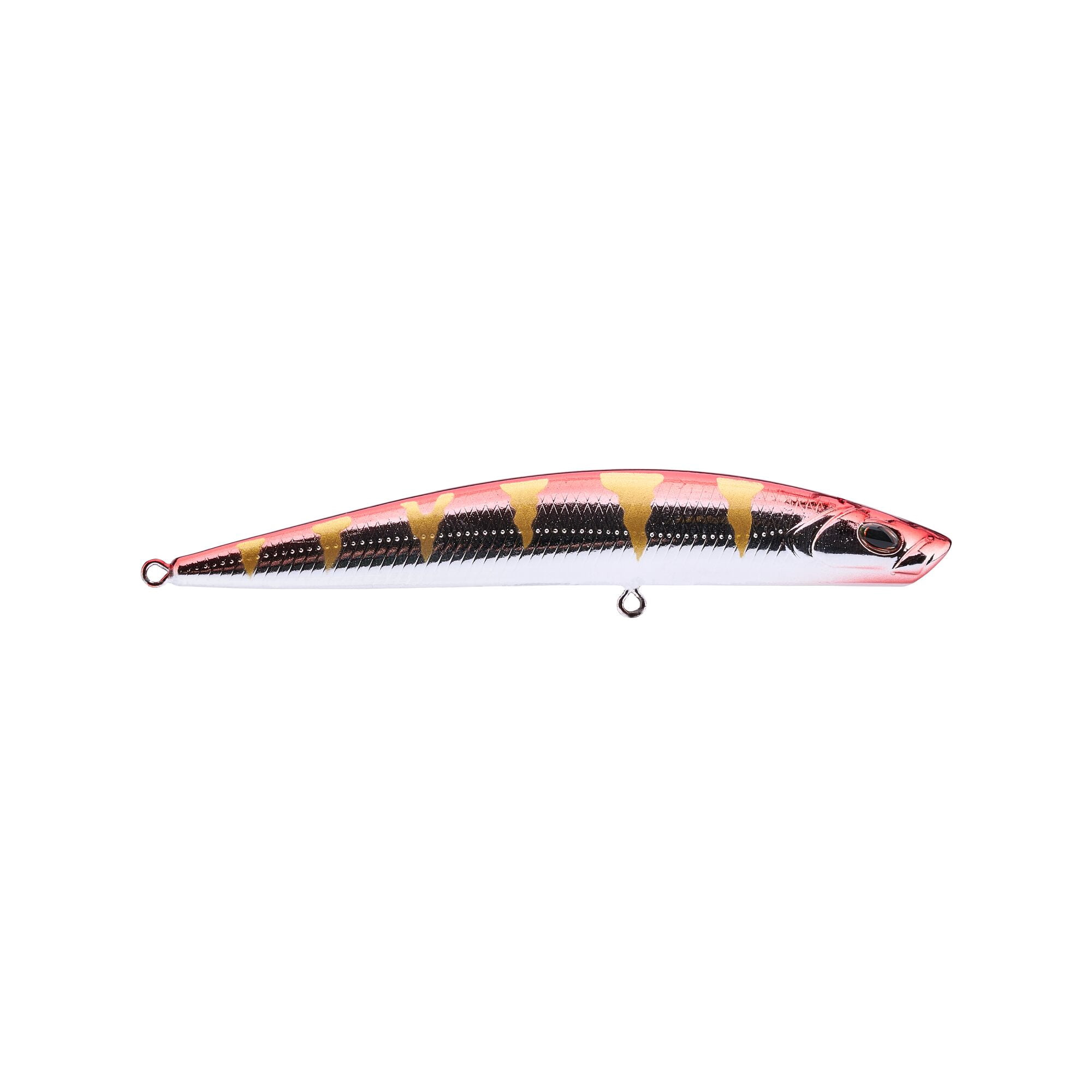 Berkley Finisher, 3.5 in, Glide Baits, Chrome Red Perch (1 Count)