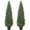 90cm 2pcs, variant on Senfot 90cm 2PCS UV Resistant PE Artificial Curved Tail Pine Tree Black Potted Lifelike Evergreen Shrub Durable Outdoor Front Door Porch Garden Decor