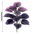 thumbnail image 2 of Artificial Purple Calathea Plant, Home Party Decoration, Purple Leaf Decor Artificial Plant Simulation Pot Bonsai Flower Ornament Hotel Room Desk Decorate((No Flowerpot),23.6"), B, 2 of 7