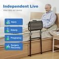 GreenChief Folding Bed Rail with Adjustable Height, Bed Assist Rail