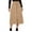 Beige, variant on HAiming Women's Corduroy Midi Long Skirt Casual Button Front High Waist A-Line Mid Length Skirts Trendy Spring