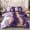 Purple, variant on PERFEMET 6 Piece Bed in A Bag Purple Comforter Set Watercolor Marble Colorful Bedding Ultra Soft and Lightweight Bedding Comforter Sheets Set for All Season Use (Purple,Queen)