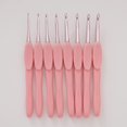 thumbnail image 3 of BQBQERT 8Pcs Ergonomic Crochet Hook for Crochet Hobbyist Knitting, 8 Size Long Handle Crochet Hook Needle 2.5mm-6.0mm, 3 of 7