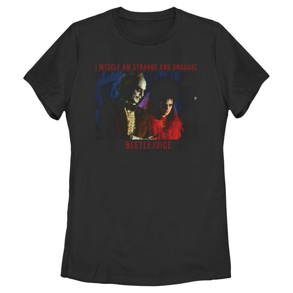 Women's Beetlejuice Lydia Strange and Unusual  Graphic T-Shirt