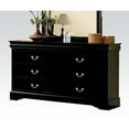 thumbnail image 5 of Louis Philippe Style 4pc Black Bedroom Set Queen Bed Nightstand Dresser Mirror Traditiional Design Bedroom Furniture, 5 of 7