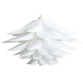 thumbnail image 1 of Lámpara colgante de loto DIY de PP, pantalla de lámpara, decoración de techo, luces de rompecabezas, pantalla de lámpara moderna (blanca), 1 of 5